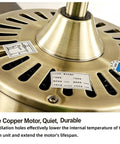 YPDJVLTI Ceiling Fans Lights 48-56Inch LED Fandelier with pure copper motor and ventilation holes for lifespan.