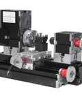 BTSEURY 12VDC Micro Lathe Machine with a 60W motor, high precision components for wood and soft metal turning.