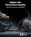 Recumbent Exercise Bike For Home Gym With Magnetic Resistance, 32 Levels, 400 Lbs Capacity, steel frame and flywheel design