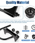 Two Piece 3 Inch Ubolt Exhaust Clamps Kit Beefy Heavy Duty Stainless Steel Saddle Type Muffler Clamps with Quality Material Features