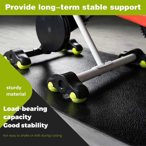 4 Pack Bike Trainer Rocker Feet Adapters For Indoor Cycling, Stable Rocker Feet With 8 Tennis Balls, easy mounting on mat