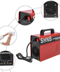 Powerful 1000W Weld Cleaning Machine with 110V US Plug for Quick Weld Bead Removal; red unit with handle and power switch
