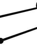 Astor Place 24 Inch Double Towel Bar Matte Black With Concealed Screws Solid Brass Wall Mount For Ultra Durable Everyday Use