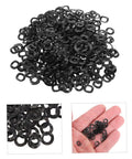 Spring Steel Wave Washers Kit, 500-Piece Assortment For Electrical And Automotive Repairs, Elastic Gaskets To Prevent Bolt Loosening, Sealing Washers For Household Appliances And DIY Projects, black wave washers