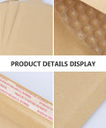 Details of Beige Kraft Bubble Mailers With Self Seal Closure, Bubble Lined And Sturdy Padded Envelopes For Safe Shipping And Mailing