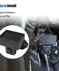 Side view of fuel pump drive and control relay module installed in Ford E150 E250 E350 E450 F150 and Lincoln MKS MKT 2009 2016