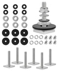 T Track Bolts For Roof Rack Cross Bars And Accessories Stainless Steel Square Bolts M6x35mm M8x30mm 3mm Thick Adaptor Kit