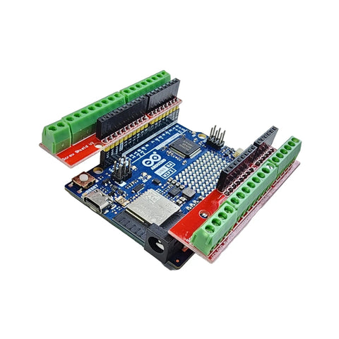 Screw Terminal Block Shield For Easy Solder Free Wire Up On Arduino Uno R3 And R4 Boards, Perfect Fit For Quick Prototyping