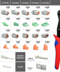 Pro Grade Deutsch DT Connector Kit With Ratcheting Crimper For Automotive Wiring, 216 Piece Set components overview