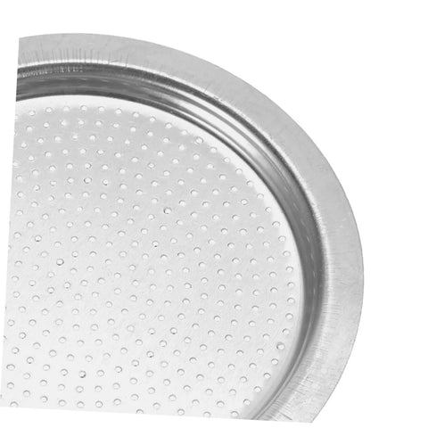 Close-up of stainless steel filter from Espresso Maker Replacement Gaskets And Silicone Sealing Rings One Set For Coffee Pot Accessories