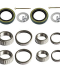 Trailer axle bearing kit, 2-pack with 1.719-inch seals; includes bearings, races, cotter pins and washers