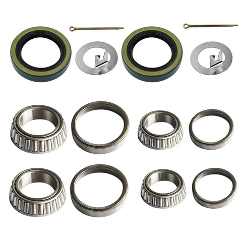 Trailer axle bearing kit, 2-pack with 1.719-inch seals; includes bearings, races, cotter pins and washers
