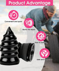 Close-up of rubber screw nails from 40 Piece Tire Repair Kit With Two Sizes Of Screw In Rubber Nails And 0.27 Inch Screwdriver, DIY Tire Fix.