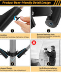 Heavy Duty RV Flag Pole Mount For Travel Trailer Tongue Jack Clamps On Without Drilling showing features and installation