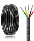 18 Gauge 2 Conductor LED Wire 65.6ft Flexible Red And Black Tinned Copper Hookup Cable for Auto 12 24V Lighting