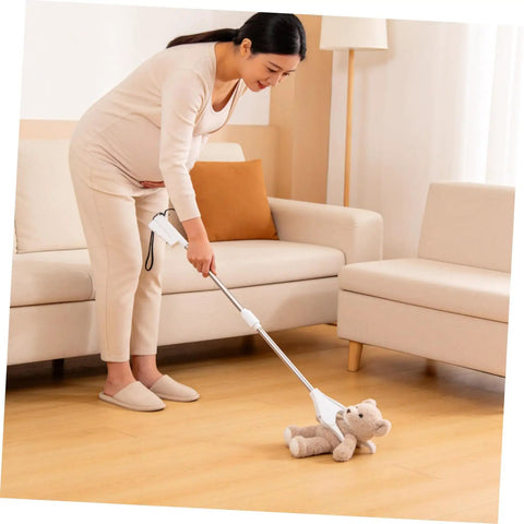 Long Reach Grabber Tool For Seniors 28 Inch Portable Reacher With Non Slip Grip And Stainless Steel Claw Ideal For Kitchen Balcony Home Care Travel The Ultimate Helper For Everyday Tasks At Home And On The Go, picking up a teddy bear