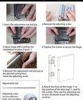 Installation manual for 4 Pack Double Action Spring Hinges Self Closing For Saloon Cafe Pub Swing Doors 201 Stainless Steel Durable Hinges.