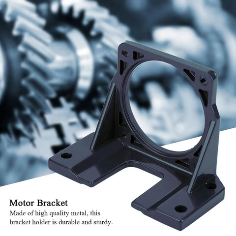 Heavy Duty Fixed Base Motor Bracket for Industrial Equipment Black Metal Support Base 90x90 auxiliary motor mount holder