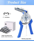 Type M Hog Ring Pliers Kit With 4200 Hog Rings For Wire Cage Building And Fence Net Panels Rust Resistant Manganese Steel Pliers