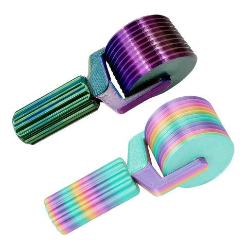 Detachable Roller Tool With Ergonomic Grip For Painting Projects No Sweat Smooth Operator Rolling Accessory, two colorful rollers.