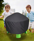 Heavy Duty Kids Water Table Cover For Outdoor Use 34 Inch Square 18 Inch High Waterproof Dustproof UV Protection Fits Splash Pond Rain Showers Water Table 600D Oxford Canvas Cover Only