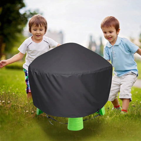 Heavy Duty Kids Water Table Cover For Outdoor Use 34 Inch Square 18 Inch High Waterproof Dustproof UV Protection Fits Splash Pond Rain Showers Water Table 600D Oxford Canvas Cover Only
