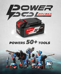 20V Brushless Impact Wrench Kicks 670 Ft Lbs Of Nut Breaking Torque At 2200 RPM Across Four Speeds with 4Ah battery for various tools.