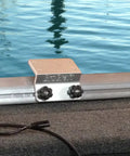 Power Lock 45 Degree Track Rod Holder For Lund Sport Track G3 Crestliner SureMount War Eagle Excel Boats - Marine Grade Aluminum, CNC Processed Nylon Lock, Durable, Easy Install, Fits Most Bow Gunnel Track Systems mounted on boat rail