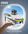 Hand holding Dual Camera 4K GPS Drone With Built In Five Point Five Inch Screen On Controller, showcasing portability and design.