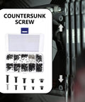 500 Piece Laptop Screw Kit With Flat Head Self Tapping Screws For Laptop Motherboard And Graphics Card Carbon Steel Quick Install