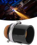Upgrade Your Welding Game With This Top Tier Cloimei 420156 Retaining Cap Ceramic Plasma Nozzle for cutting machines, featuring black ceramic material.