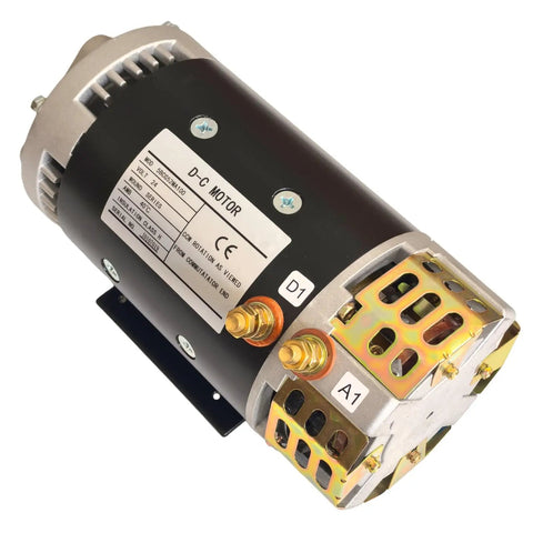 Brand New 24V DC Electric Motor For Genie Scissor Lift GS1930 Heavy Duty 4.5 HP with visible connections and label.