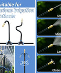65 Foot Drip Irrigation Kit With Quick Connect Micro Mist No Fuss Watering System For Greenhouse And Garden Plug And Play DIY