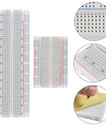 Awesome Breadboard Kit With Power Supply Module And 830 Point And 400 Point Solderless Boards showing close-up details