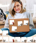 Woman using 9 Pack Cute Sticky Note Pads With Funny Animal Puns Hand Drawn Style Notepads For Office And School Supplies on laptop