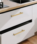 10 Pack 5 Inch Champagne Bronze Cabinet Pulls For Kitchen Cabinets And Drawers Premium Champagne Gold Cupboard Hardware