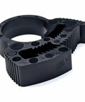 Double Grip Nylon Plastic Hose Clamp Black Double Tooth 1.82 To 1.98 Inch Clamping Diameter HC U PA66 BK 802NK8