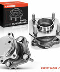Set Of Two Rear Wheel Bearing And Hub Assemblies For Nissan Sentra 2007 To 2012 L4 2.0L FWD With Four Lug ABS Compatible