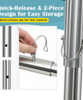 Quick-release pin and 2-piece design of Rugged Pro Grade 800 Lb 304 Stainless Steel Crab Pot Puller Davit Rig.