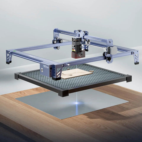 5W Laser Engraver With 500x500mm Honeycomb Bed For Wood And Acrylic, showing ultra high precision engraving at 10000mm/min