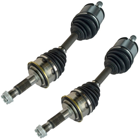 Premium Front CV Axle Shaft Assembly Pair With Sealed Boots And Fasteners Direct Replacement Kit Left And Right showing detailed angle.
