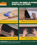 Installation guide for Clear Stair Tread Tape 30 Inches By 4 Inches Non Slip Indoor Outdoor Adhesive Strips With Roller.