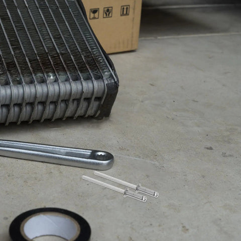 Stainless Steel Blind Rivets 50 Pcs Dome Head Smooth Finish Heavy Duty Break Resistant Fasteners near radiator and tools