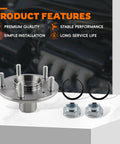 Front Left And Right Wheel Bearing And Hub Assembly For Honda Civic 2006 2007 2008 2009 2010 2011 1.8L 1.3L L4 Replace 44600-SMG-G00 OE Style Fit Durable Bearings Easy Install Complete Hub Assembly