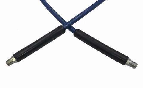 One Quarter Inch By Fifty Foot Blue Carpet Cleaning Solution Hose For Three Thousand PSI Burst Smooth Blue Cover