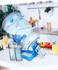 Heavy Duty Water Jug Holder With Height Adjustable Mobile Dispenser Stand On Wheels For Home And Office Durable Bottle Rack And Easy Water Station Setup in kitchen setting with water glasses