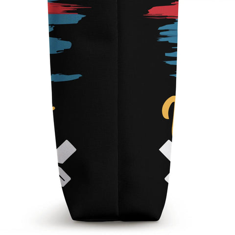Side view of Dragon Boat Paddler Tote Bag For Dragonboating Crew Race Day Gear We Do Not Row We Paddle Funny Yet Practical