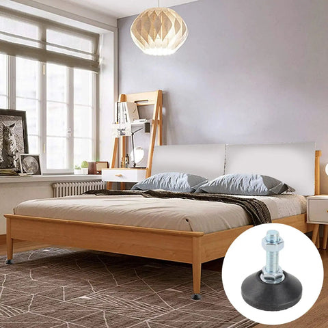 Two Pack Heavy Duty Threaded Leveling Feet Height Adjustable Foot Levelers For Furniture Anti Slip Scratch Resistant