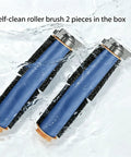 Self-clean roller brushes, 2 pieces from Replacement Parts Kit For AI Vacuum Cleaners Including Main Roller Brush, Filters, Foam And Primary Filter, Sweep Side Brushes, Compatible With AV2501S AV2501AE RV2502AE RV2520AOUS RV2610WA RV2610WD Matrix Plus 2 In 1 Mop