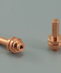 Miller ICE-25C Plasma Cutting Consumables Kit With 10 Nozzles 25A Ref 176656 And 10 Electrodes Ref 176655 OEM Style Replacement Set For Easy Smooth Cuts Budget Friendly, copper plasma nozzles and electrodes